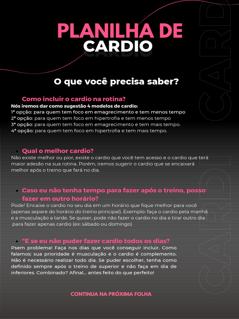 New Planilha de Cardio Natflix PDF