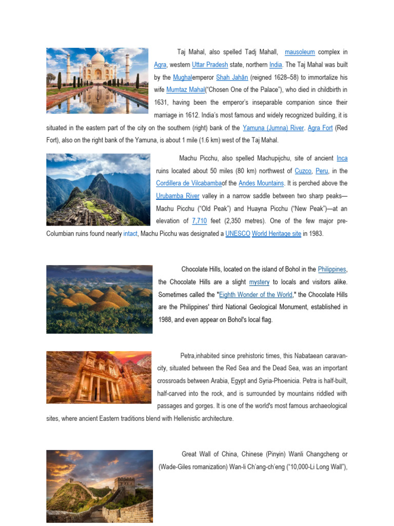 World Heritage Sites Overview | PDF