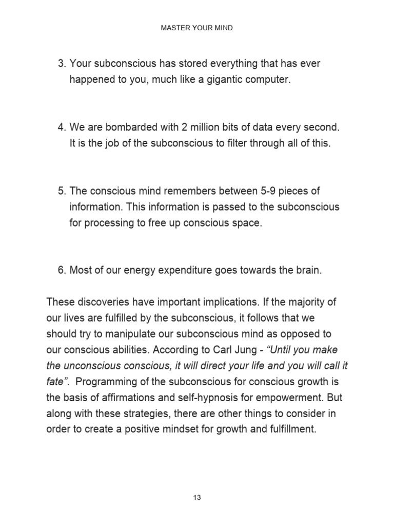 Mastering Your Mind for Growth | PDF