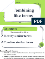 Combining Like Terms