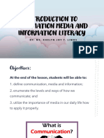 Lp1-Introduction To Information Media and Information Literacy