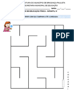 Atividades de Ed. Física - Infantil IV