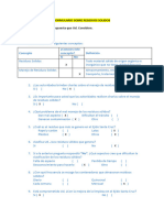 Formulario Sobre Residuos Solidos