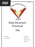 Data Structure Practical File: D.S Lab