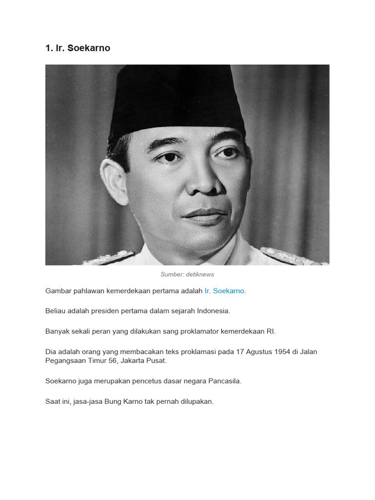 Pahlawan Proklamator Indonesia | PDF