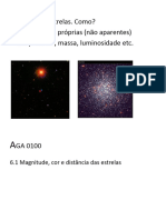 Magnitude Cor e A Distância Das Estrelas