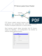 Konfigurasi FTP Server pada Cisco Packet Tracer