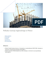 Polityka Rozwoju Regionalnego W Polsce