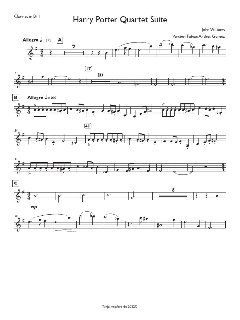 Harry Potter Theme in Bb 1 PDF