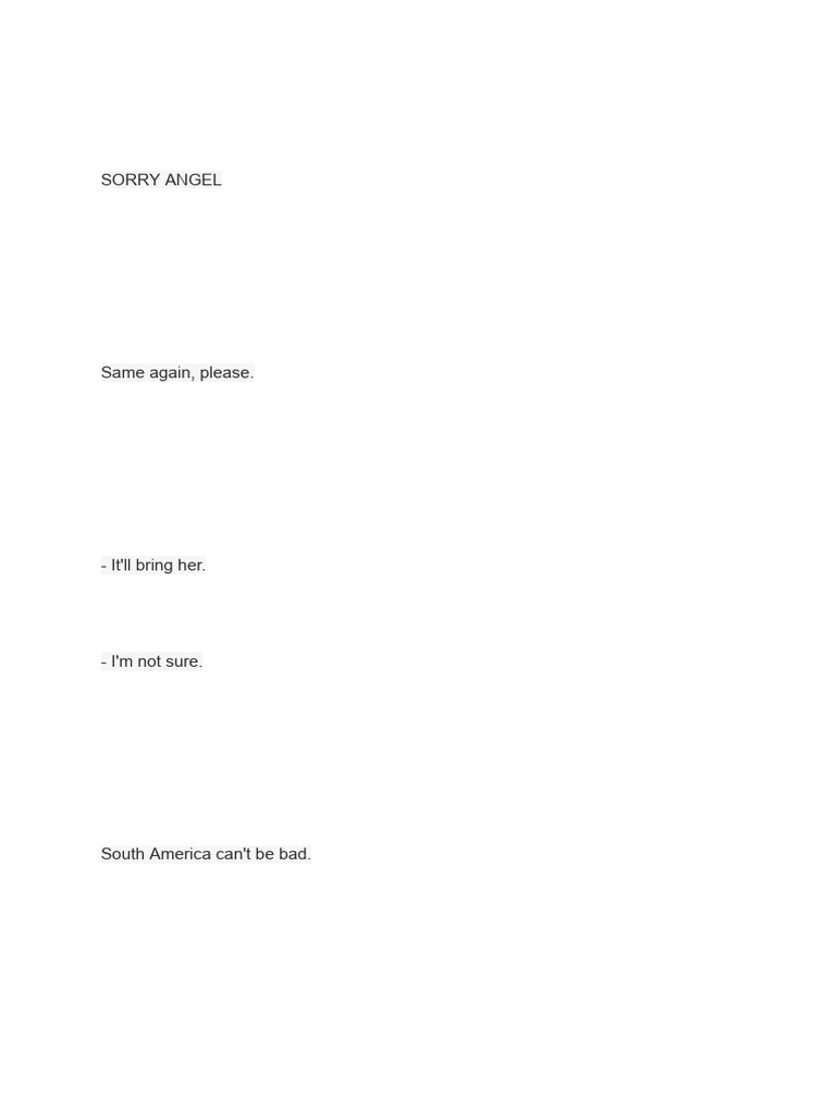 Sorry Angel | PDF