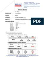 INFORME TÉCNICO   J.  BALDEON - SIEMENS 45KW 460V 72A 60HZ 3565  60Hz