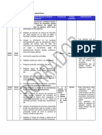 Horario Del Auxiliar de Operaciones