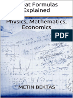 Great Formulas Explained Physics Mathematics Economics