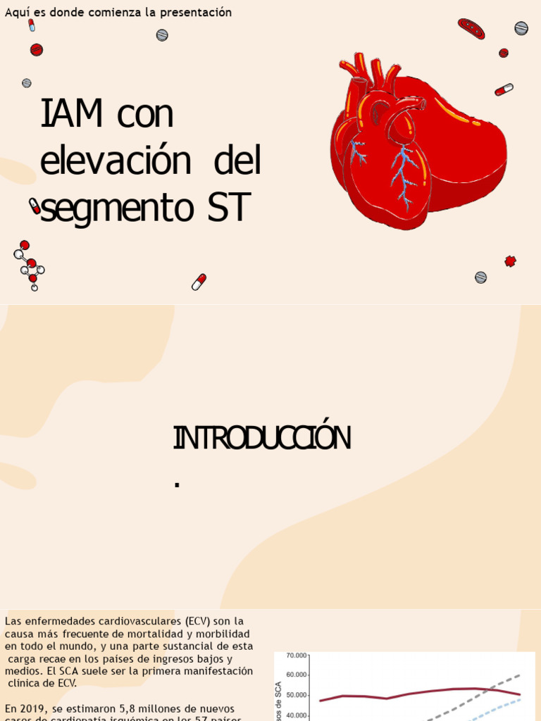 IAM Con Elevación Del ST | PDF | Infarto de miocardio | Isquemia