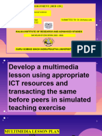 Multimedia Leeson Plan Social Science