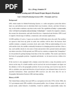 B.A. (Prog.) Semster IV Remote Sensing and GPS Based Project Report (Practical)