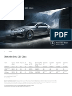 Specifi Cations. The CLS-Class