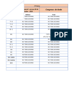 Horario Ande Viernes 20 Octubre 2023