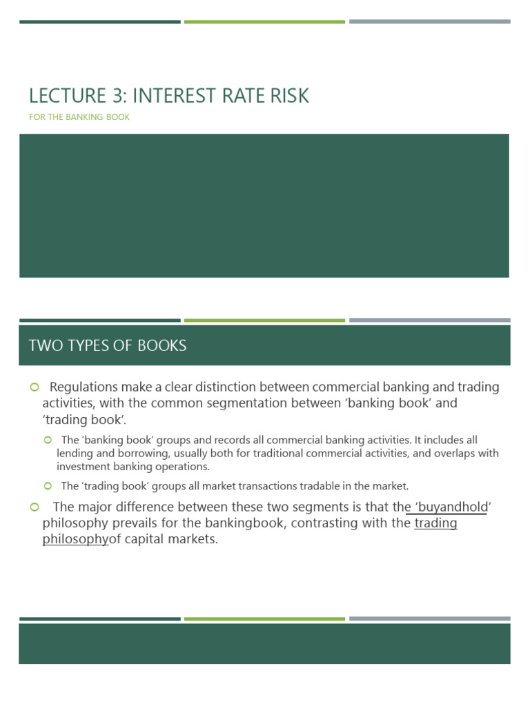 Lecture 5 Interest Rate Risk Pdf