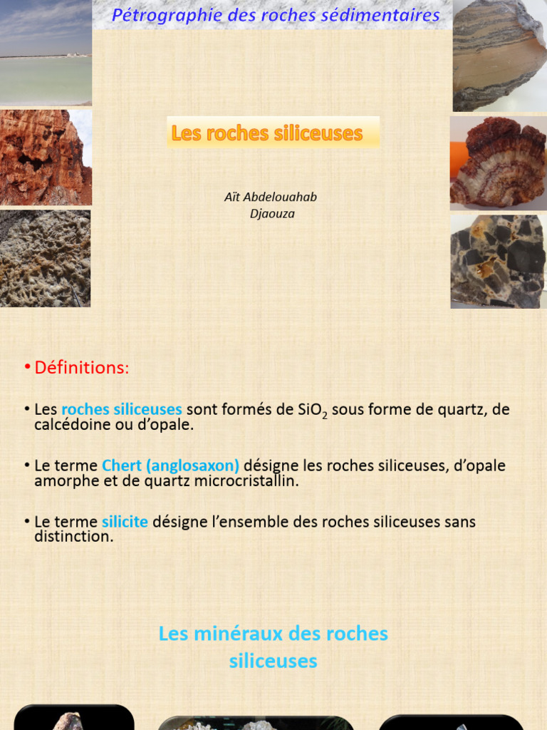Les Roches Siliceuses : Types et Origines | PDF | Silex | Dioxyde de ...