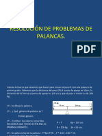 Resolución de Problemas de Palancas