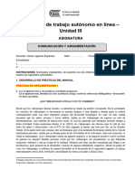 Guía de Actividad de Trabajo Autónomo en Línea Iii Unidad 3