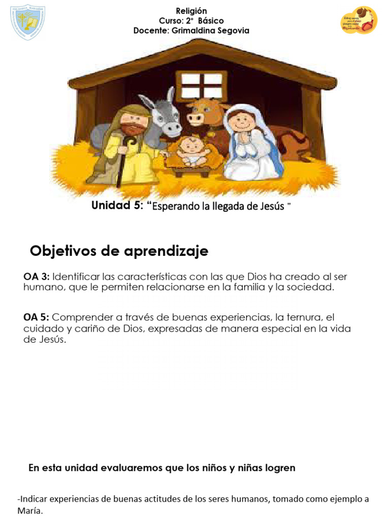 Características de María y Nacimiento de Jesús | PDF | María, madre de ...