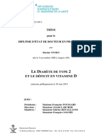 E Iabète de Type Et Le Déficit en Vitamine