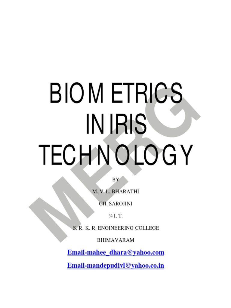 Iris Recognition Technology Overview | PDF | Biometrics | Fingerprint