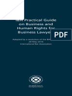 IBA Practical Guide On Business and Human Rights For Business Lawyers, IBA 2016