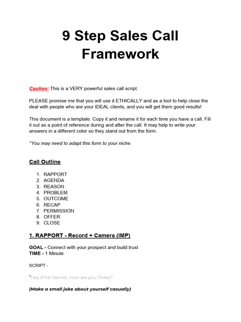 Video Editing Sales Script Pdf