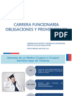 Carrera Funcionaria Obligaciones y Prohibiciones