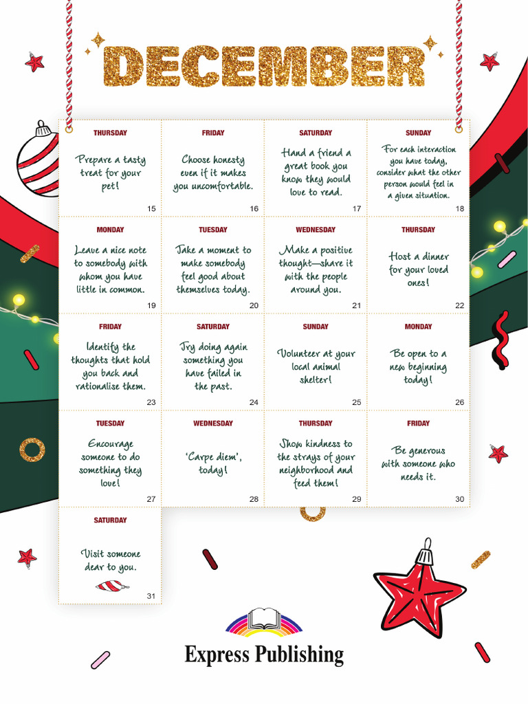 Advent Calendar PDF