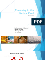 Chemistry in The Medical Field
