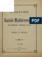 Teodor Burada - O Calatorie in Satele Moldovenesti Din Gubernia Cherson - 1893