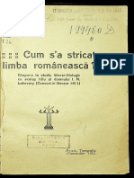 Al. Talasescu - Cum S-A Stricat Limba Romaneasca - 1912