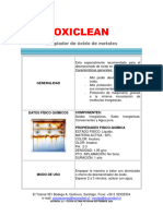 Ficha Tecnica Oxiclean - Desmanchador de Oxido en Metales