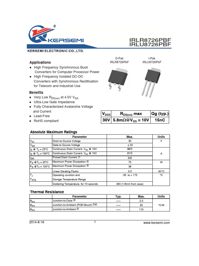 LR8726 | PDF | Field Effect Transistor | Diode