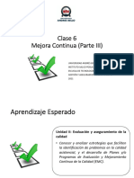 Clase 6 Ciclo Mejora Continua PARTE III