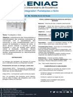 Orientações de Desenvolvimento PI - FUNDAÇÕES E SOLO