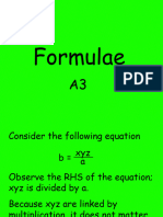 A3 - Formulae