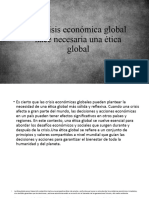 La Crisis Económica Global Hace Necesaria Una Ética