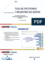 22.01 Ingemmet Solicitud de Petitorio Minero y Registro de Datos - Tonny Paredes