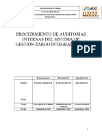 Procedimiento de Auditorias ZARGO