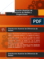 Distribuciones Muestrales Diferencia de Medias y Proporciones