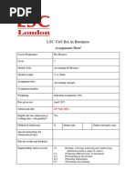 UoS Accounting For Business Assignment March May 2022