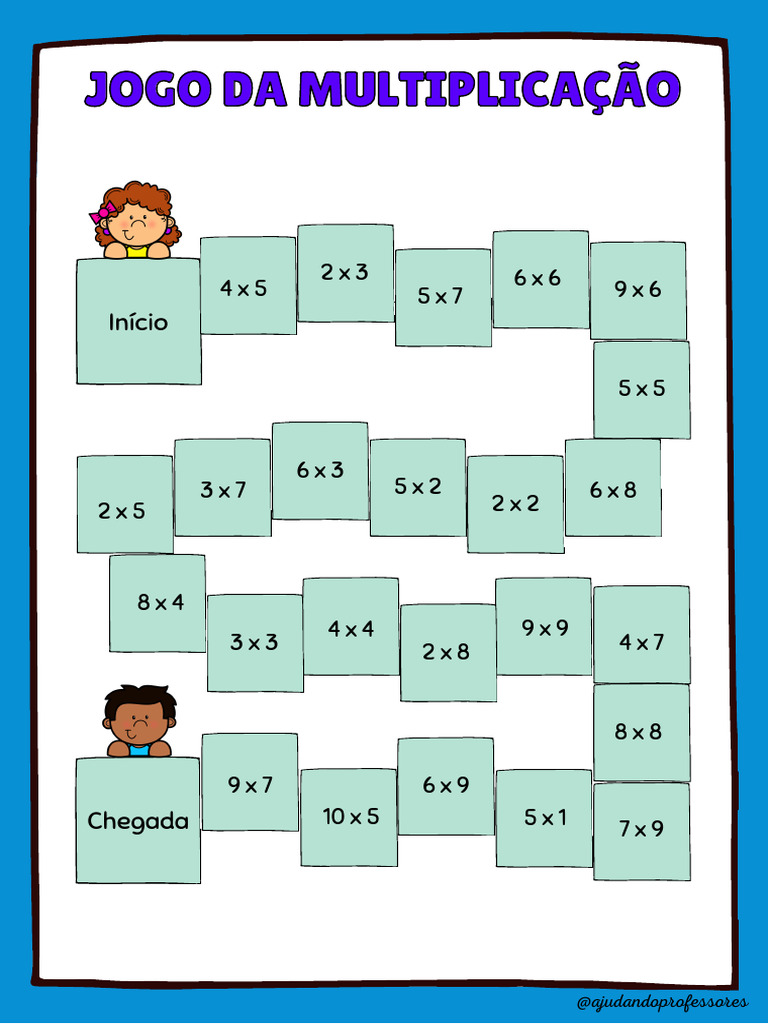 Jogo de Multiplicação Reciclável | PDF