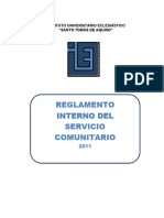 Reglamento de Servicio Comunitario Del IUESTA 2011