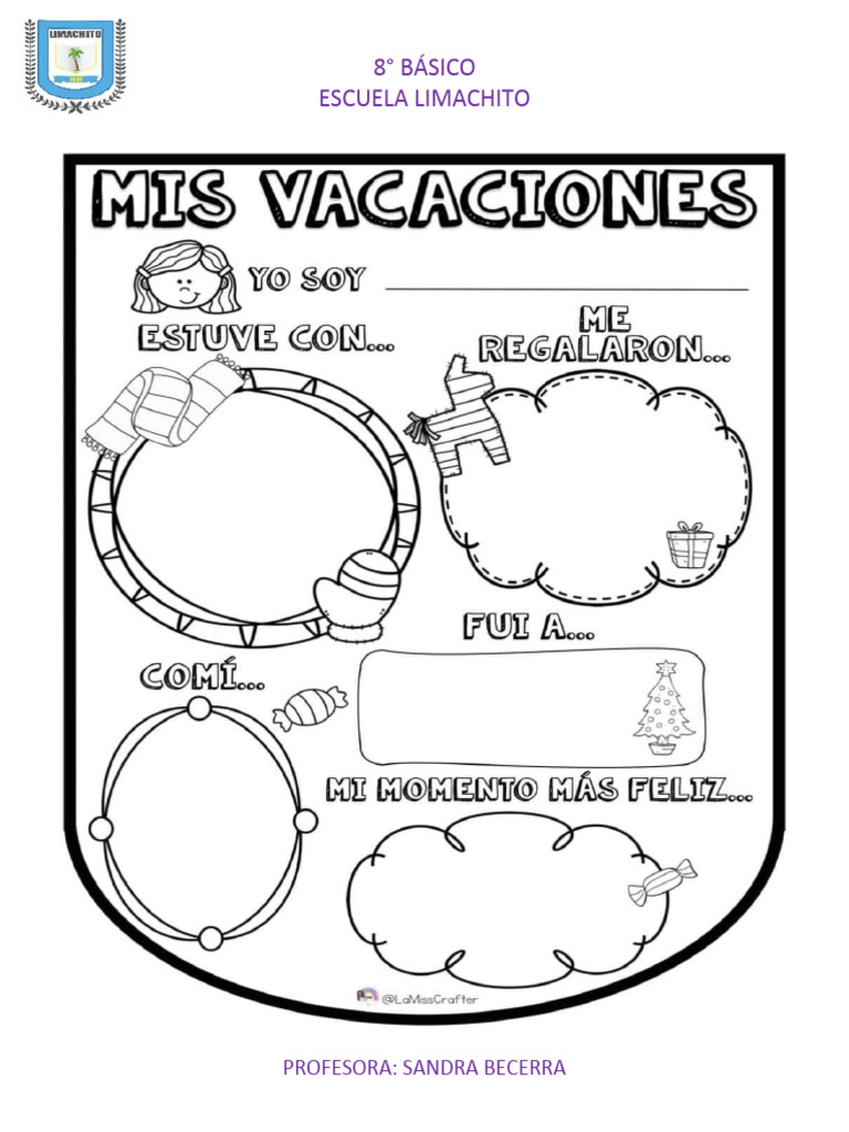 Mis Vacaciones Pdf