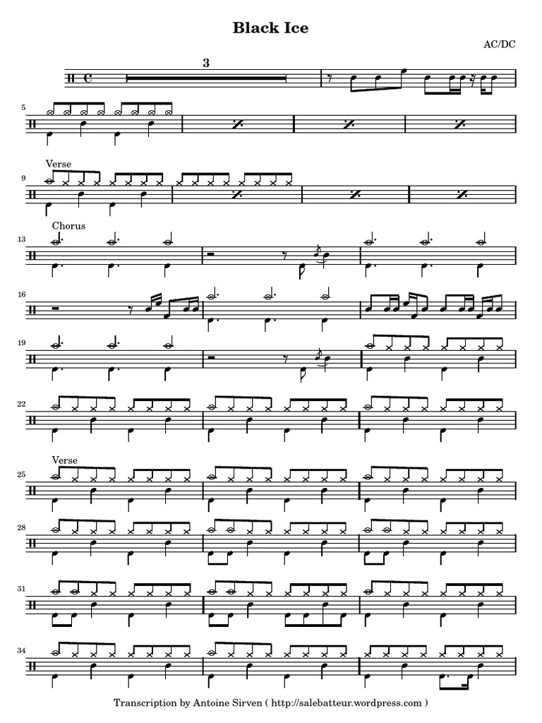 AC/DC Black Ice Lyrics Transcription | PDF | Song Structure